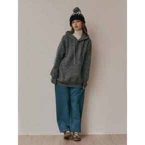 AR_Loose hoodie knit sweater