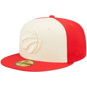 [해외] 787878 뉴에라 모자 NBA 토론토 랩터스 Cork 59FIFTY Fitted Hat Cream/Red