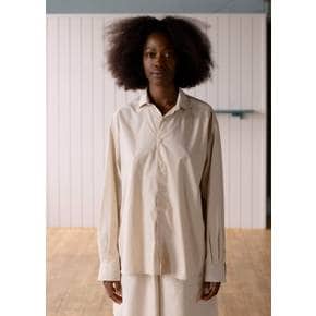 베이스레인지 26PS Claude Shirt, Brown Stripe