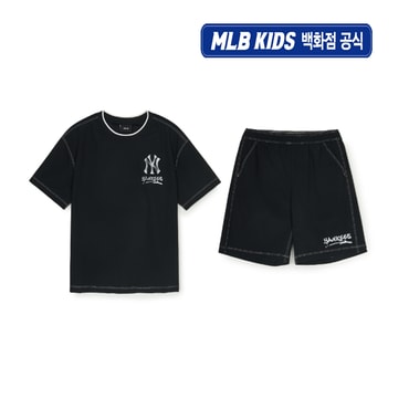 MLB키즈 (백화점 공식)25SS 아웃도어 스트릿 티셔츠세트 7AS1B0153-50BKS