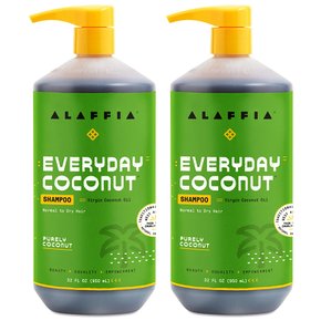 알라피아 에브리데이 코코넛 샴푸 946ml 2팩 Alaffia Everyday Coconut Shampoo