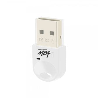 엠지솔루션 MG/ 엠비에프 USB 블루투스 동글 5.3 화이트 MBF-BT53WH