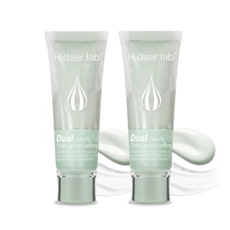 코스포유 [40%OFF]하이디어랩 듀얼 카밍 톤업 선세럼(늦잠 선세럼)60ml 1+1