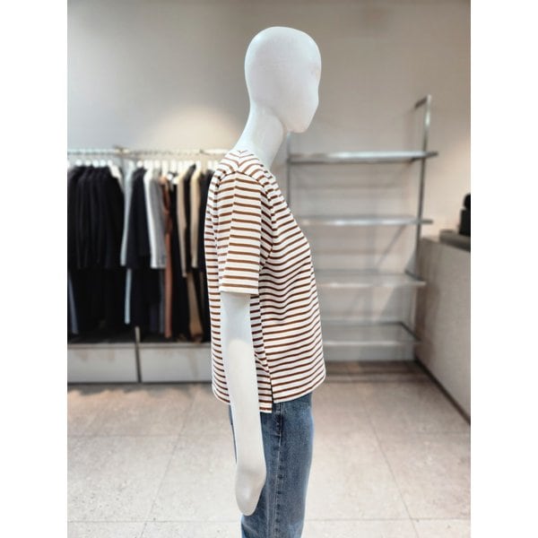 [여주점] [나이스클랍] 스트라이프 프린트 티셔츠 A262PWT303