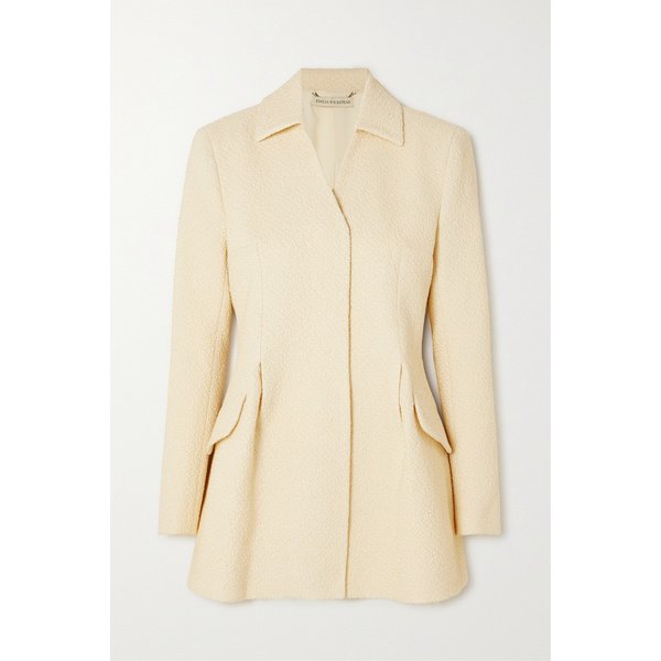 에밀리아 윅스테드 에이딘 코튼 혼방 부클레 재킷 아이보리 1647597310081915