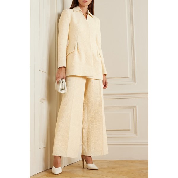 에밀리아 윅스테드 에이딘 코튼 혼방 부클레 재킷 아이보리 1647597310081915