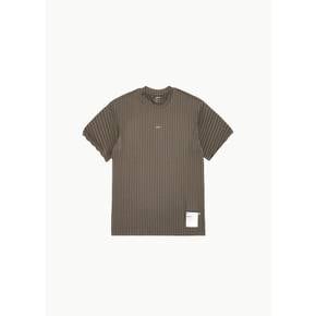 세티스파이러닝 26SS Auralite Pleated T-Shirt, Olive