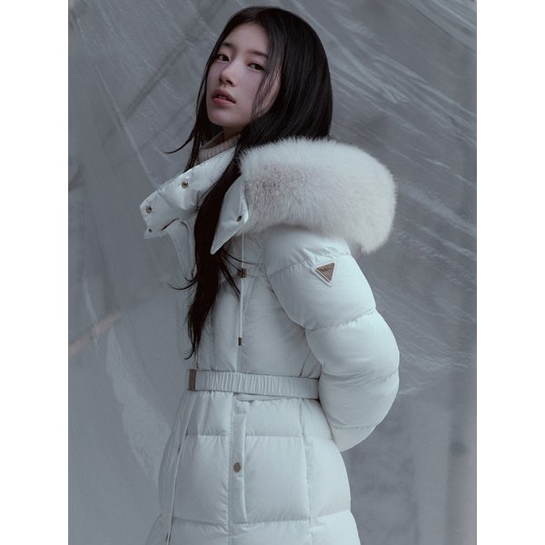 [SUZY] 폭스 퍼 벨티드 글램 롱구스 YP4W5868