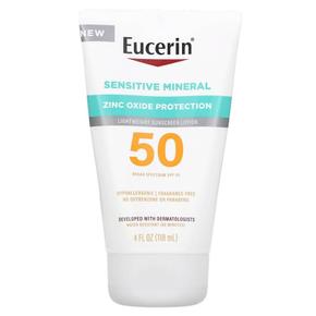 미국직구 Eucerin 유세린 센서티브 미네랄 선스크린 로션 SPF50 118ml 2팩