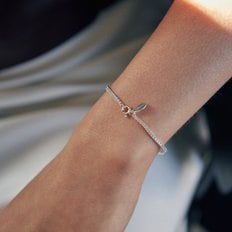 [925 silver] Huit.silver.86 / fin anse dew bracelet (silver) (81059)