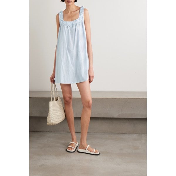 데이지 스튜디오 요크 스트라이프 코튼 포플린 미니 원피스 46376663162961474