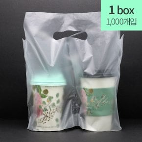 테이크아웃컵 비닐캐리어 2구 1BOX(1,000매)