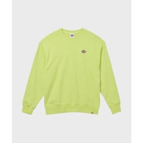 프렌치 테리 릴렉스드 스몰 자수 로고 크루넥 Daiquiri Green 스웨트...