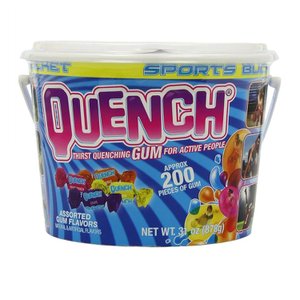  [해외직구]Quench Gum Sports Team Chewing Gum Bucket ?치껌 스포츠 팀 츄잉껌 버켓 200입