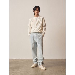 Henley Neck Knit_Ivory