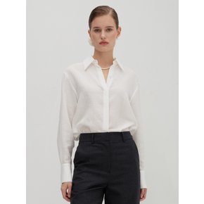 텐셀 실키 텍스쳐 셔츠 아이보리 LF26005SH04IV