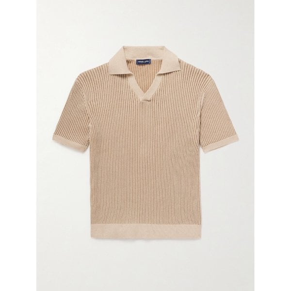 프레스코볼 카리오카 리노 리브 니트 코튼 블렌드 폴로 셔츠 46376663163008306