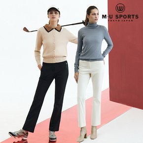 [MU SPORTS] 엠유스포츠 25FW 여성  벨벳 기모 팬츠 2종
