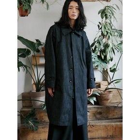 unisex mac coat denim