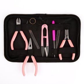 비즈공예 공구 9종세트/ 비즈키링재료 키링DIY 비즈재료 절단니퍼 평집게 핀셋 공예공구