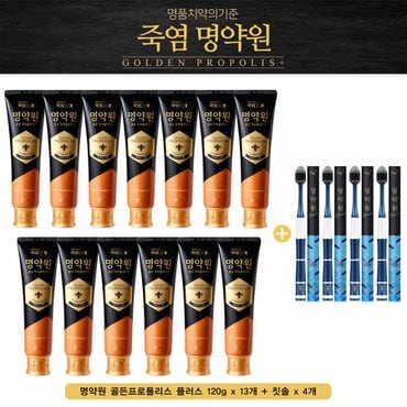 죽염 명약원 치약 13개+칫솔4개.