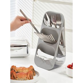 물빠짐 3단 스탠드 조리도구 수저 식기꽂이 정리대