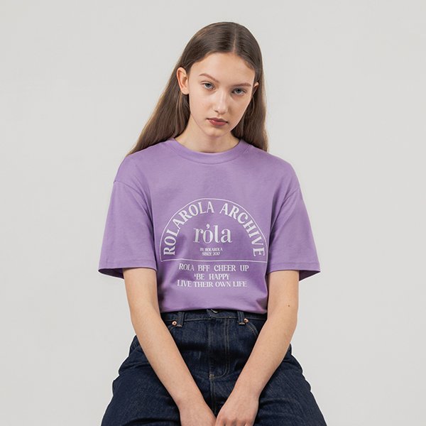 ROLA LOGO ARCHIVE T-SHIRT LAVENDER - SSG.COM