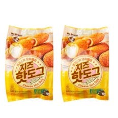 노브랜드 크리스피 모짜렐라 치즈 핫도그 500g 2개