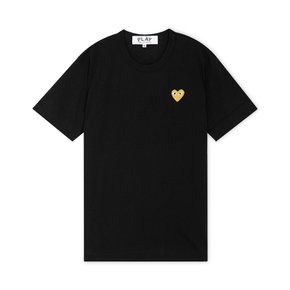 공용 하트 와펜 블랙 반팔티 AX T216 051 1
