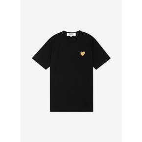 공용 하트 와펜 블랙 반팔티 AX T216 051 1