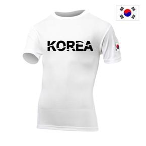 [군헌터] 쿨론 KOREA 코리아 흰색 반팔 라운드 티셔츠 (S11551444)