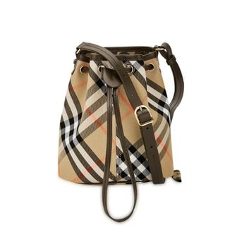  스크래치_버버리 여성 빈티지 체크 클래식 숄더 샌드 버킷백 8093804(186576)