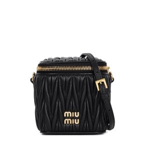 25SS 블랙 마테라쎄 마이크로 파우치백 5NR018 AFPP F0002