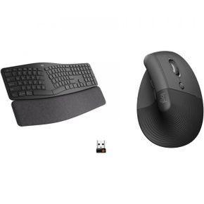 미국 로지텍 버티컬 마우스 Logitech Ergo K860 Wireless Ergonomic Keyboard Lift Vertical Mou