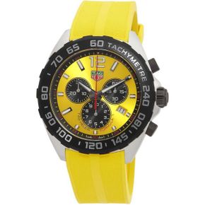 미국 태그호이어 시계 TAG Heuer Formula 1 크로노그래프 쿼츠Yellow Dial Mens 워치 CAZ101AM.F