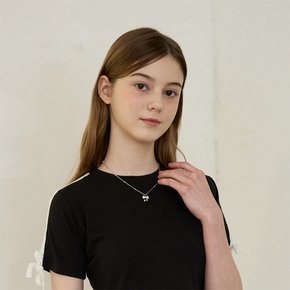 TWINKLE RIBBON CHAIN NECKLACE_WHITE