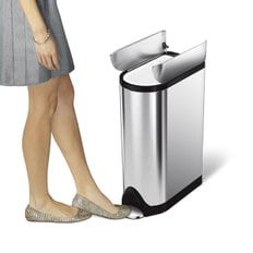 [Simplehuman]심플휴먼 디럭스 버터플라이 페달 휴지통 18L / SPH-CW2058