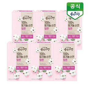 유기농 생리대 건강한 순수한면 탐폰(레귤러) 16P x 6팩