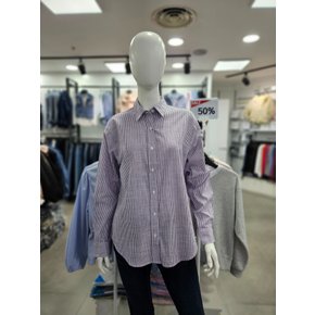 봄 여성 긴팔 스트라이프 면 셔츠 NSM262-1