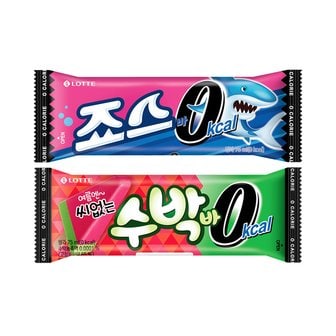 롯데제과 수박바 0칼로리 75ml x12개+죠스바 0칼로리 75ml x12개