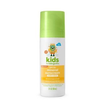  베이비가닉스 키즈 미네랄 롤러볼 선크림 SPF50 Babyganics Kids Sunscreen 3oz(88ml)