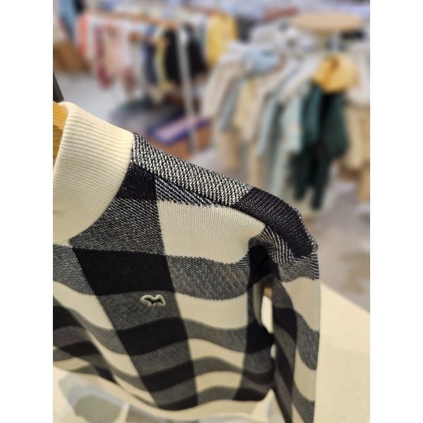 [파주점] (bK) 깅업체크 스웨트셔츠  24C2533404