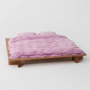 Percale Single Duvet Cover Mallow Pink 140X200