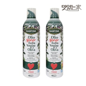 만토바 엑스트라버진 올리브오일 스프레이 400ml 2개