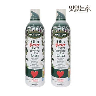  만토바 엑스트라버진 올리브오일 스프레이 400ml 2개