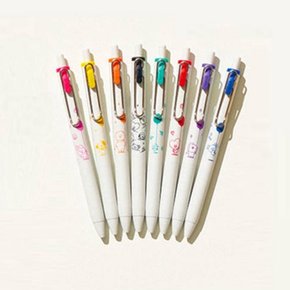 스쿨문구 유니 BT21 볼펜 UMN-SBT-38 핑크 쿠키 0.38mm