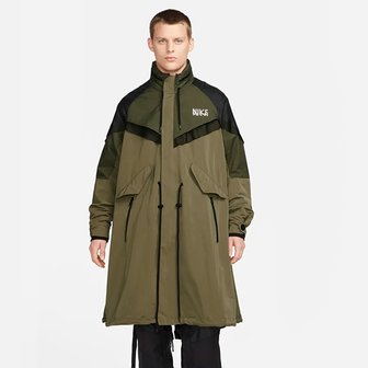 나이키 [해외] NIKE X SACAI 나이키 X 사카이 TRENCH 자켓 올리브 DQ9027-222