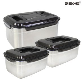 다담채 304스텐 김치통 밀폐용기 3종H 2호+2호+4호