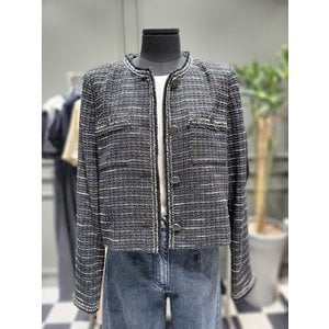 시슬리 [여주점] 노카라 프린지 트위드 자켓(SAJKA4341)