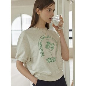 Margaret Half Sleeve Sweatshirt - Oatmeal